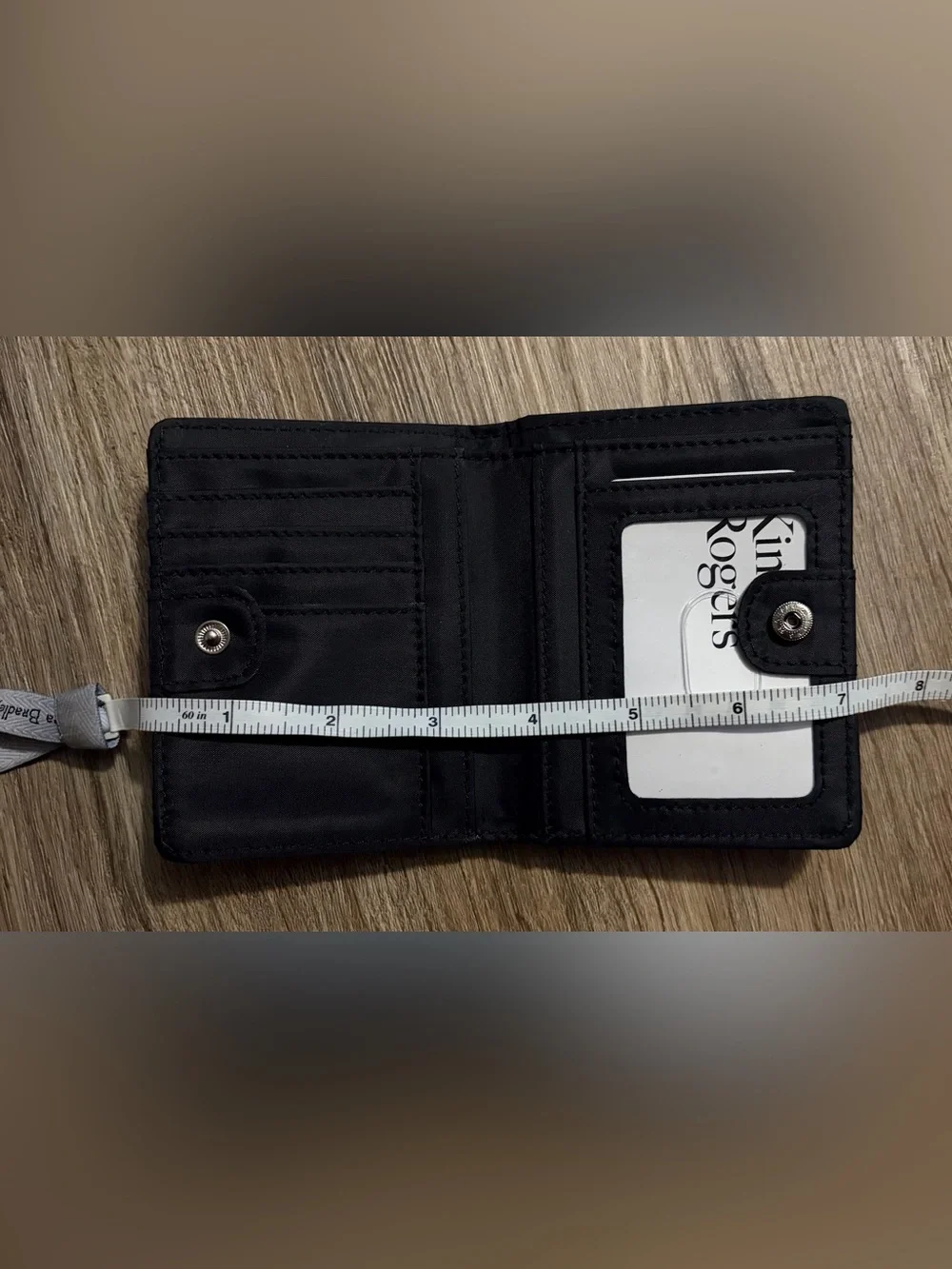 Belk Kim Roger’s - Black Genuine Leather Mini Card Holder